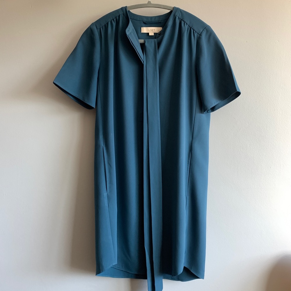 LOFT Teal Mini Dress